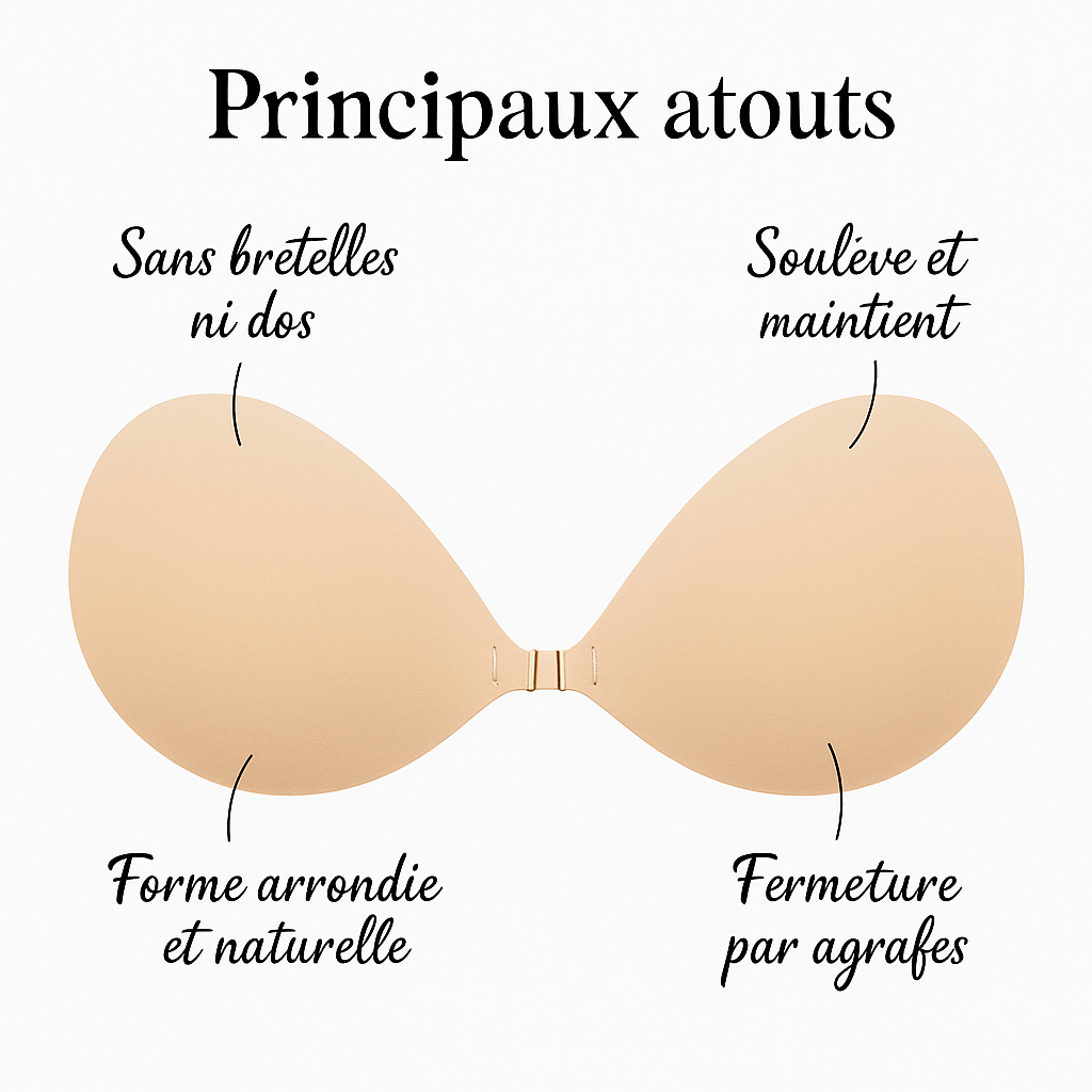 NUDEA™ Invisible Bra – Liberté, Confiance et Élégance
